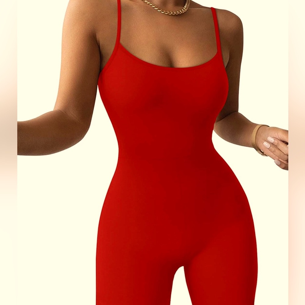Adjustable red short bodycon jumpsuit NEW 3 Available